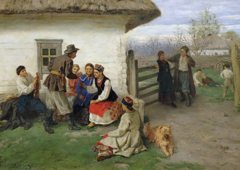 Трутовский Константин Александрович. Пасха. Холст, масло. 58х73. 1883. Государственный музей изобразительных искусств Республики Татарстан.