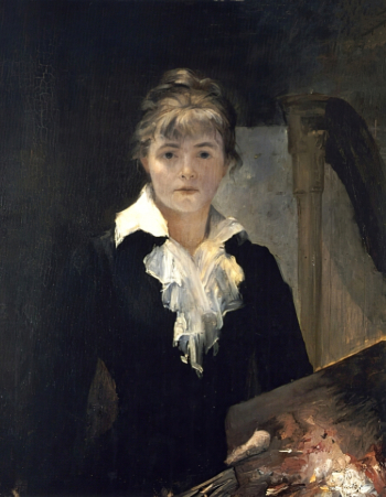 Башкирцева Мария Константиновна. Автопортрет с палитрой. Холст, масло. 114х95,2. 1880. Музей изящных искусств Ниццы.