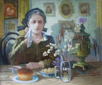 Суров Алексей Андреевич. Верба расцвела. Холст, масло. 50х60. 19 век. Таловский районный историко-краеведческий музей.