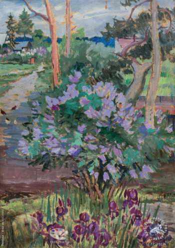 Улица в Дзинтари. Цветущая сирень
