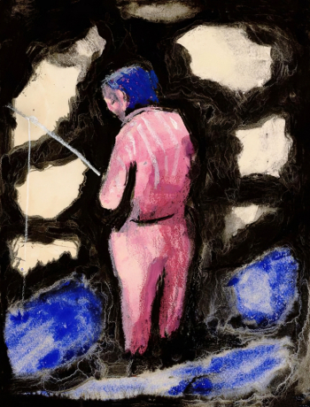 Бубнова Варвара Дмитриевна. Японский рыбак. Картон, акварель. 30,5х23,5. 1923-1924. Московский музей современного искусства.