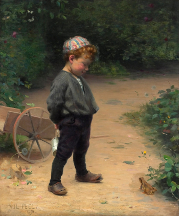 Пол Пил. Юный биолог. Холст, масло. 99,1х119,4. 1891. Художественная галерея Онтарио.