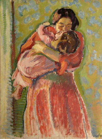 Тархов Николай Александрович. Поцелуй. Холст, масло. 100х73. Астраханская государственная картинная галерея имени П.М.Догадина.