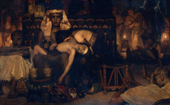Лоуренс Альма-Тадема. Смерть первенца фараона. Холст, масло. 77х124. 1872. Рейксмюсеум.