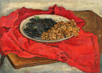 Сретенский Григорий Александрович. Смородина. Холст, масло. 50х70. 1965. Калининградский областной музей изобразительных искусств.