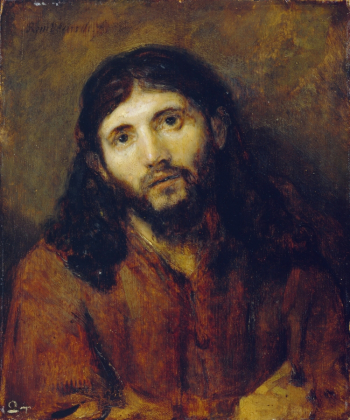 Рембрандт. Христос. Холст, масло. 25,4х21,3. 1650-е. Детройтский институт искусств.