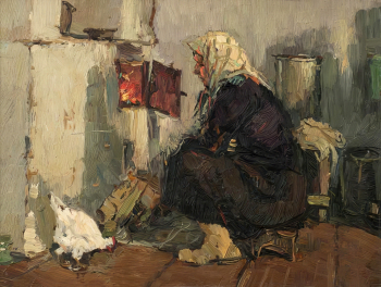 Коровин Анатолий Яковлевич. Одиночество. Картон, масло. 21,4х28. Пензенская областная картинная галерея имени К.А.Савицкого.