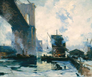 Джонас Ли. Утро на реке. Холст, масло. 127х152,4. 1911-1912. Мемориальная художественная галерея (Рочестер).