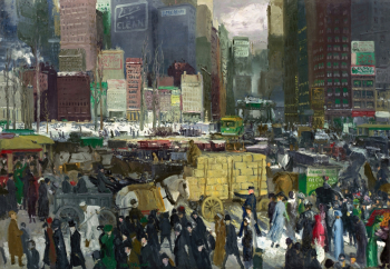 Джордж Уэсли Беллоуз. Нью-Йорк. Холст, масло. 106,7х152,4. 1911. Национальная галерея искусства (Вашингтон).