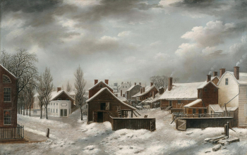 Фрэнсис Гай. Бруклин зимой. Холст, масло. 104,1х163,8. 1817-1820. Музей искусств Далласа.