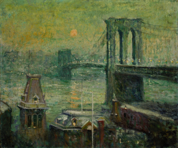 Эрнест Лоусон. Бруклинский мост. Холст, масло. 51,8х61. 1917-1920. Музей Терра.