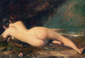 Уильям Этти. Ариадна. Доска, масло. 50,1х65,5. 1800-е. Частное собрание.