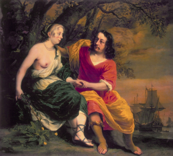 Фердинанд Бол. Вакх и Ариадна. Холст, масло. 164,5х182,5. 1664. Государственный Эрмитаж.