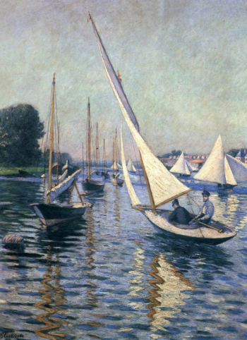 Гюстав Кайботт. Регата в Аржантее. Холст, масло. 89х65. 1893. Частное собрание.