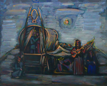 Зарипов Аннамухамед Зарипович. Цыганские напевы. Холст, масло. 90х110. 1979. Музейный комплекс имени И.Я.Словцова.