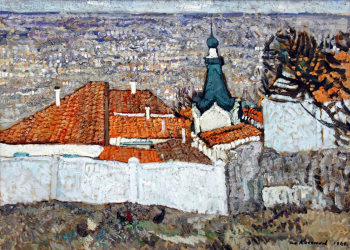 Косьмин Дмитрий Александрович. Керчь. Картон, масло. 62х84. 1967-1968. Музейный комплекс имени И.Я.Словцова.