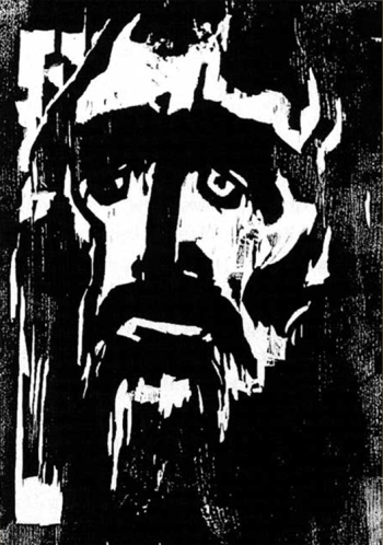 Эмиль Нольде. Пророк. Бумага, ксилография. 1912. Частное собрание.
