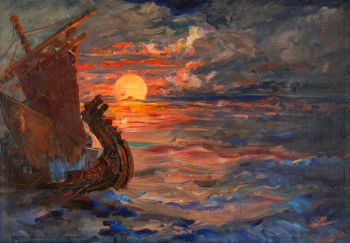 Фёдоровский Фёдор Фёдорович. Океан-море синее. Холст, масло. 82х118. 1935. Государственный академический Большой театр России.