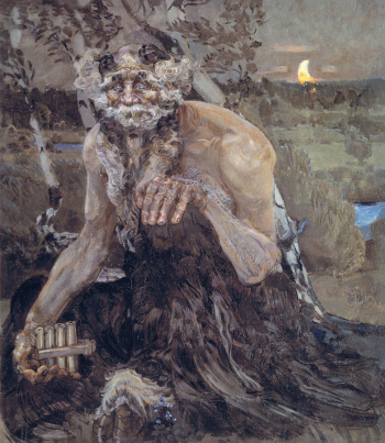 Врубель Михаил Александрович. Пан. Холст, масло. 124х106,3. 1899. Государственная Третьяковская галерея.