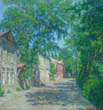 Вагапов Махмут Ахатович. Казань, улица Щапова. Холст, масло. 75х70,5. 1992. Государственный музей изобразительных искусств Республики Татарстан.