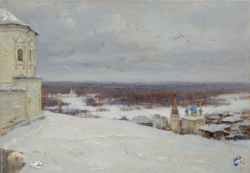Слепушкин Дмитрий Анатольевич. Белая грусть. Холст, масло. 35х50. 2015. Авторское собрание.