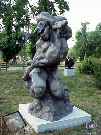 Абакумцев Николай Ильич. Воля. Кованый алюминий. 1971. Музеон в Москве.