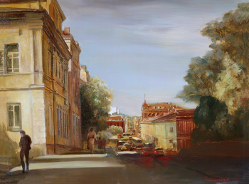Михайлик Татьяна Павловна. Томский пейзаж. Холст, масло. 52х74. 1980-е. Томский областной краеведческий музей имени Михаила Бонифатьевича Шатилова.