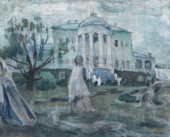 Борисов-Мусатов Виктор Эльпидифорович. Призраки. Холст, темпера, пастель. 117х144,5. 1903. Государственная Третьяковская галерея.