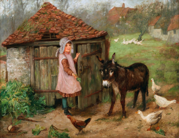 Эдгар Банди. Маленький осёл. Холст, масло. 71х91. 1889. Частное собрание.