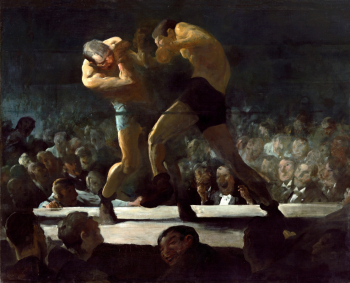 Джордж Уэсли Беллоуз. Клуб `Ночь`. Холст, масло. 109,2х135. 1907. Национальная галерея искусства (Вашингтон).