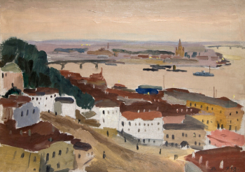 Ведерников Александр Семёнович. Город Горький. Холст, масло. 1937. Нижегородский государственный художественный музей.