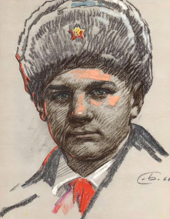 Бондар Сергей Михайлович и Карповский Наум Павлович. Плакат `Валера Волков` Бумага, офсетная печать. 28х22. 1974. Горнозаводский краеведческий музей имени М.П.Старостина.