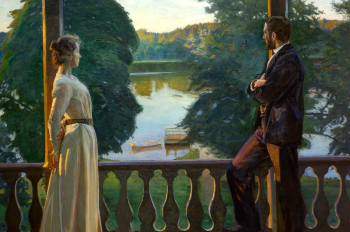 Ричард Берг. Северный летний вечер. Холст, масло. 170х223,5. 1899-1900. Музей искусств Гётеборга.