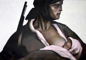 Пророков Борис Иванович. Мать. Из цикла `Это не должно повториться`. Холст, масло. 106х151,5. 1960. Ивановский областной художественный музей.