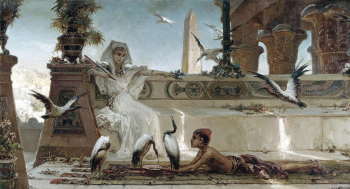 Котарбинский Вильгельм Александрович. Клеопатра. Холст, масло. 135х246. 19 век. Частное собрание.