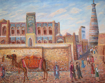 Кулябко Любовь Ивановна. Хива - город-заповедник. Холст, масло. 81х101. 1980-е. Ливадийский дворец-музей.