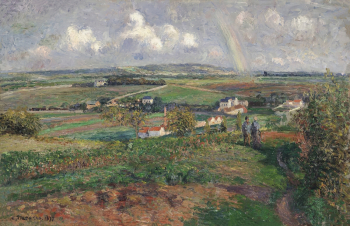 Камиль Писсарро. Радуга. Холст, масло. 53х81. 1877. Музей Крёллер-Мюллер.