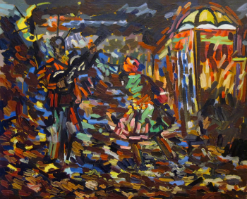 Евграфов Николай Иванович. Карнавал. Холст, масло. 70х56,5. 1938-1940. Государственный Русский музей.