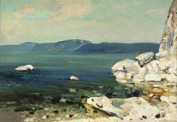 Рогаль Виталий Сергеевич. На Байкале. Холст, масло. 43х70. 1965. Государственный художественный музей Алтайского края.