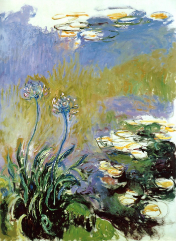 Клод Моне. Агапантус. Холст, масло. 200х150. 1917. Музей Мармоттан-Моне.