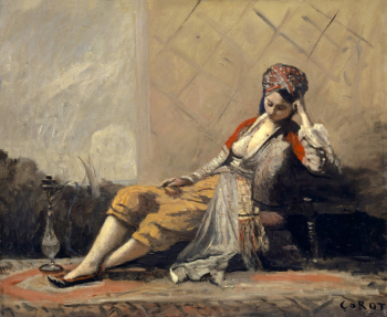 Камиль Коро. Одалиска. Холст, масло. 50,7х61,2. 1871-1873. Базельский художественный музей.
