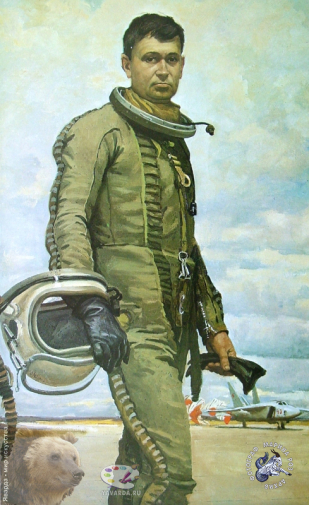 Соломин Николай Николаевич. Делегат XXVI съезда КПСС майор В.П.Зиновьев. Холст, масло. 130х80. 1981. Студия военных художников имени М.Б.Грекова.