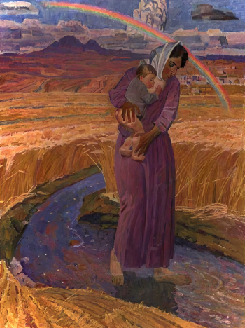 Папикян Альберт Степанович. Радуга. Холст, масло. 160х120. 1995. Московский музей современного искусства.