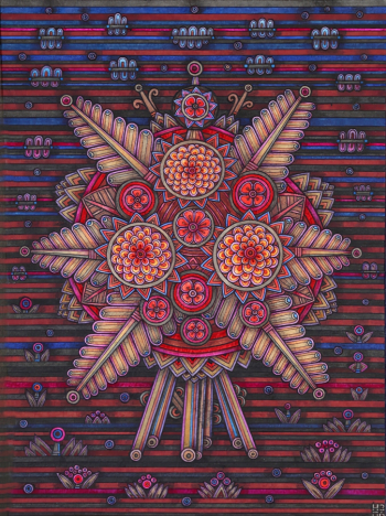 Золотухин Николай Игнатьевич. Цветы. Бумага, акварель. 33,6х24,8. 2006. Ирбитский государственный музей изобразительных искусств.