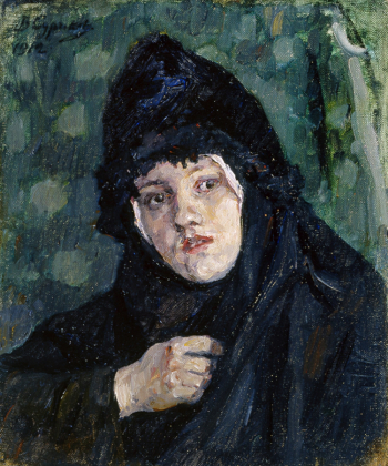 Суриков Василий Иванович. Молодая монашка. Холст, масло. 38,5х33. 1912. Художественная культура Русского Севера.