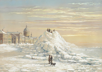 Джеймс Дункан. Куча снега. Бумага, акварель, гуашь. 1854. Коллекция Питера Винкворта.