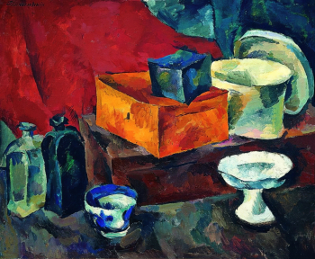 Кончаловский Пётр Петрович. Натюрморт. Холст, масло. 108х132,5. 1911. Саратовский государственный художественный музей имени А.Н.Радищева.