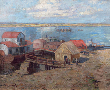 Диамант Лазарь Михайлович. Берега Балтики. Холст, масло. 57х69. Частная коллекция.