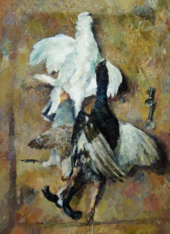 Рублёв Георгий Иосифович. Куропатки. Холст, масло. 89х67. 1925. Липецкий областной краеведческий музей.