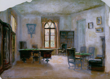 Крошечкин-Крошицкий Михаил Павлович. Гаспра. Бумага, масло. 24,8х34,5. 1922. Государственный музей Л.Н.Толстого.